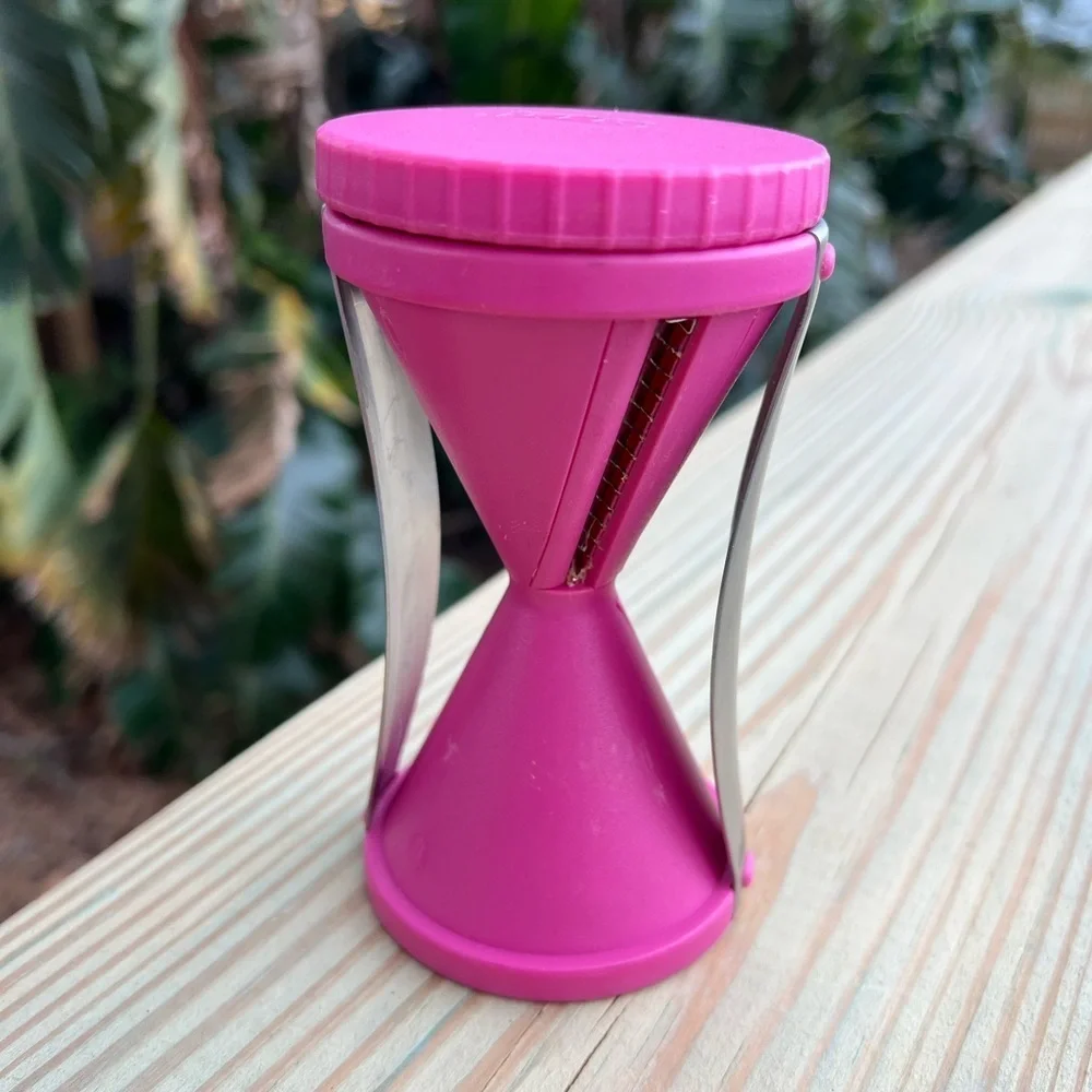 GEFU Pink Spiral Vegetable Cutter - Zoodle Maker for Healthy Meals